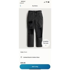 Hollister curvy jeans